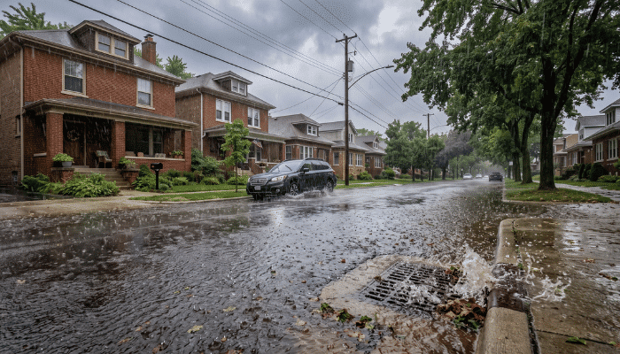 Heavy Summer Rain Sewers Backed Up