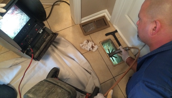 Underground Air Duct Video Inspection